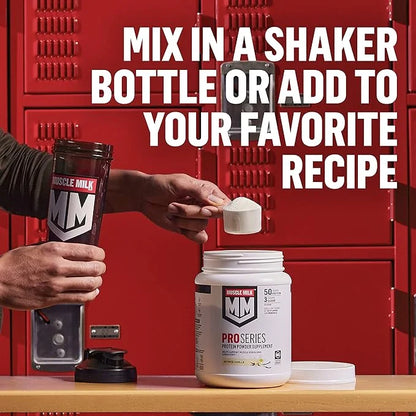 Muscle Milk Pro Series Protein Powder 5 Pound, 28 Servings, 50g Protein, 3g Sugar, 20 Vitamins