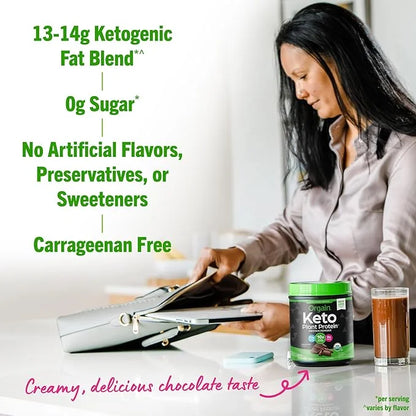 Orgain Organic Keto Vegan Protein Powder, Chocolate 10g Plant 0g Sugar*, 0.97lb