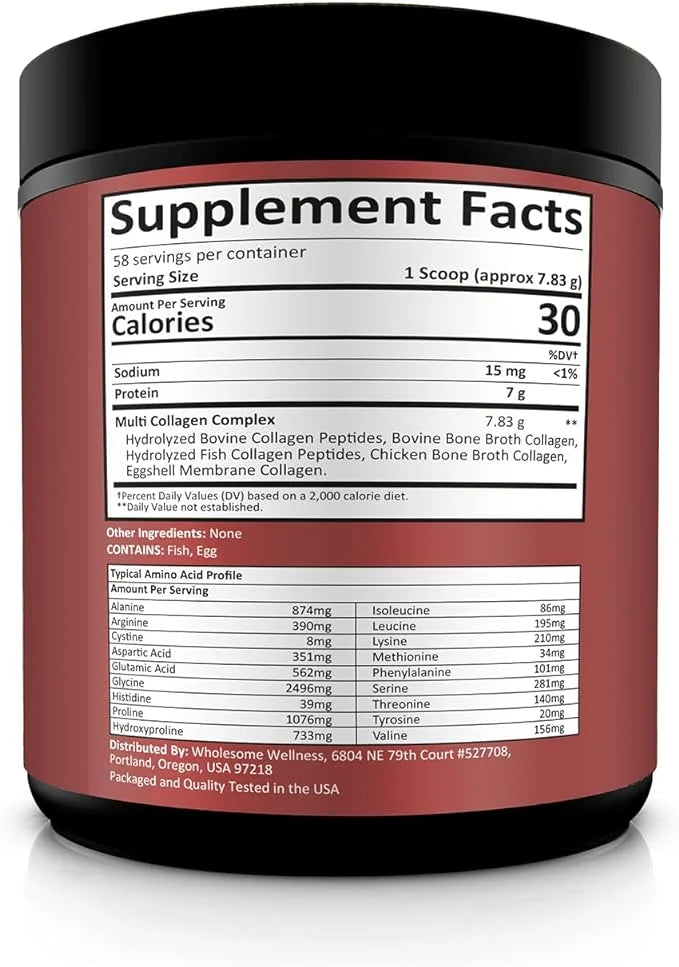Multi Collagen Protein Powder Hydrolyzed (Type
