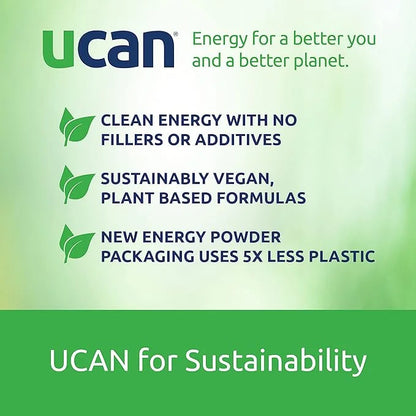 UCAN Energy + Plant Protein Powder 20g Pea -12 Servings