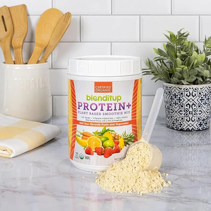 Blenditup Protein + Smoothie Mix Organic (24oz.) 100% 100% Vegan,