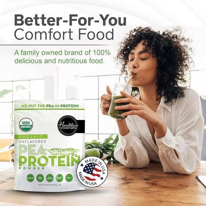 Pea Vegan Protein Powder w/Low Sodium 100% Plant 16oz