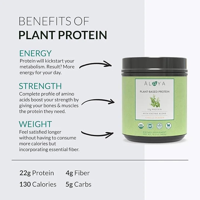 Alaya Naturals Organic Plant Based Protein Powder
