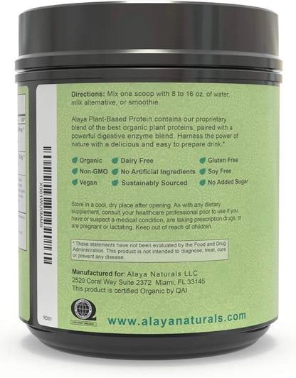 Alaya Naturals Organic Plant Based Protein Powder