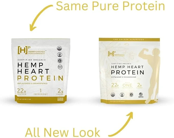 Performance Organic Hemp Heart Protein Powder, 2Ibs