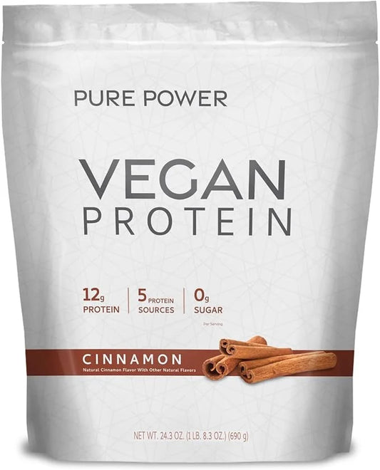 Dr. Mercola Vegan Protein, Sweet Cinnamon, 24.3 Ounces (1 lb. 8.3 Ounces)