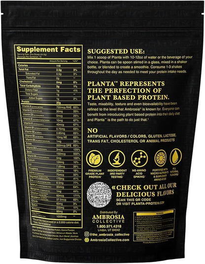 Ambrosia Planta - Premium Organic Plant-Based 14 Servings