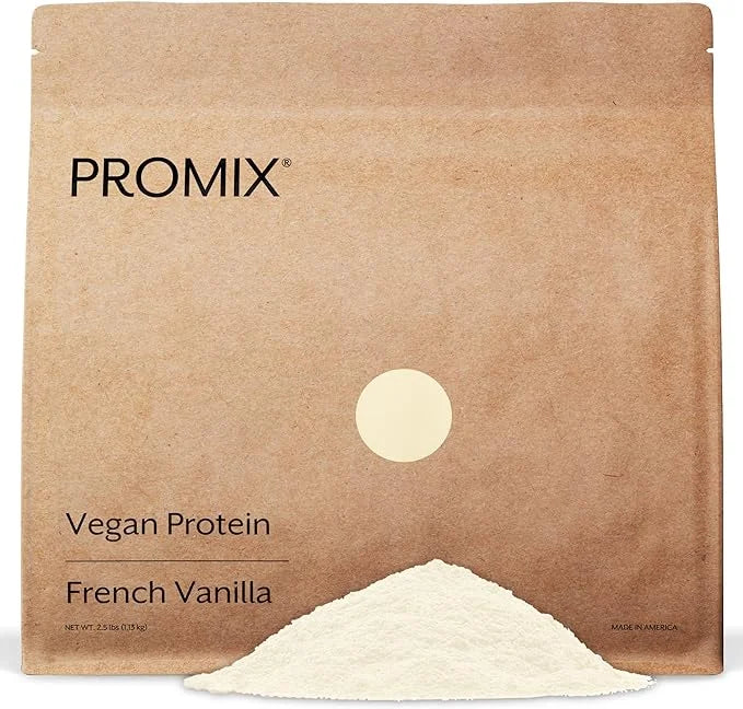 Promix Plant-Based Vegan Protein Powder, Vanilla 2.5lb Bulk B-12 -