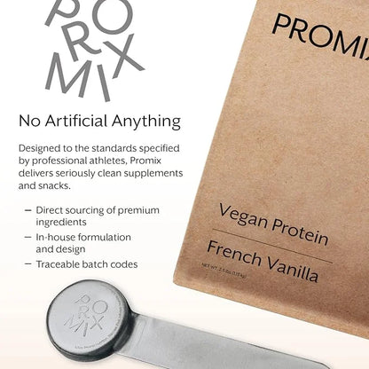 Promix Plant-Based Vegan Protein Powder, Vanilla 2.5lb Bulk B-12 -