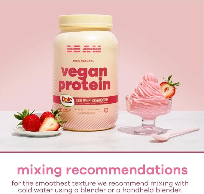BEAM Be Amazing Dole Vegan Protein Powder 20g Plant-Based 25 Servings
