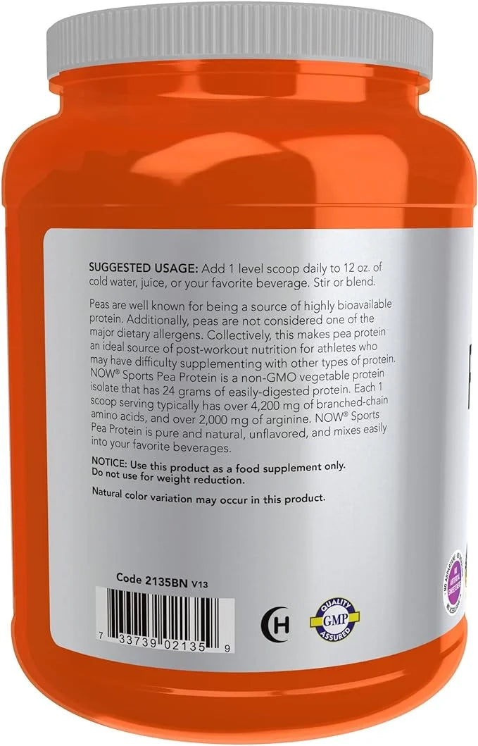 NOW Sports Nutrition, Pea Protein 24 2-Pound