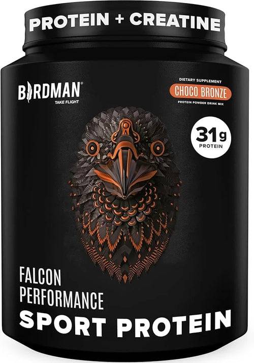 Birdman Falcon Performance Vegan Protein Powder, 31g Protein, 5g Creatine, 5g BCAA, -19 servings