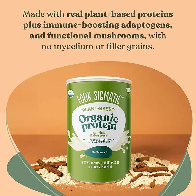 Four Sigmatic Organic Plant-Based Protein Powder 16.9 oz