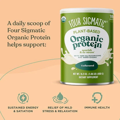 Four Sigmatic Organic Plant-Based Protein Powder 16.9 oz