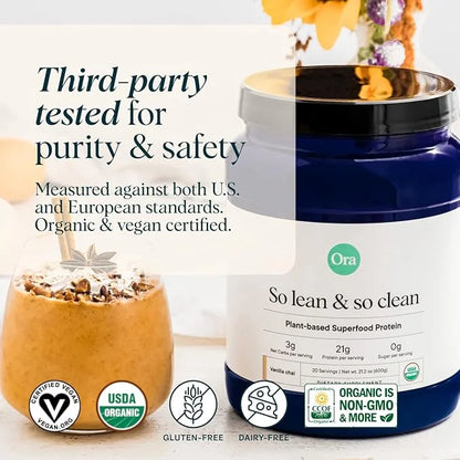 Ora Organic Vegan Protein Powder 21g Plant