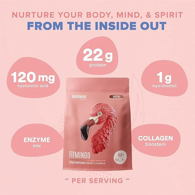 BIRDMAN Fitmingo Vegan Protein Powder 22g Plant