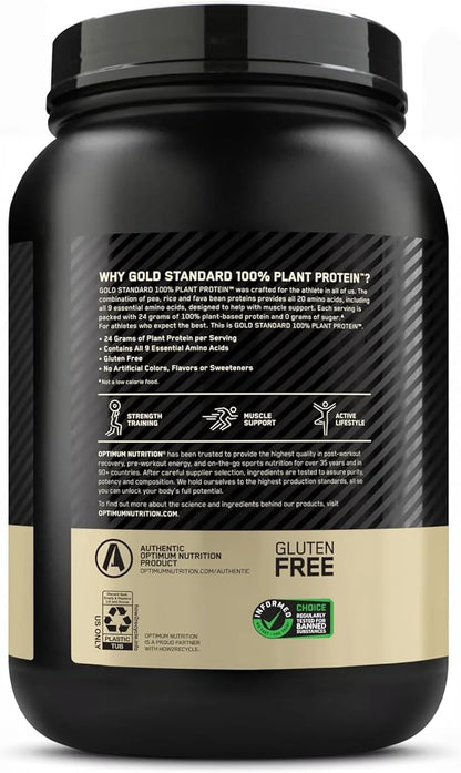 Optimum Nutrition Gold Standard 100% Plant 20 Servings