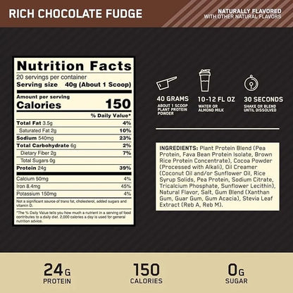 Optimum Nutrition Gold Standard 100% Plant 20 Servings