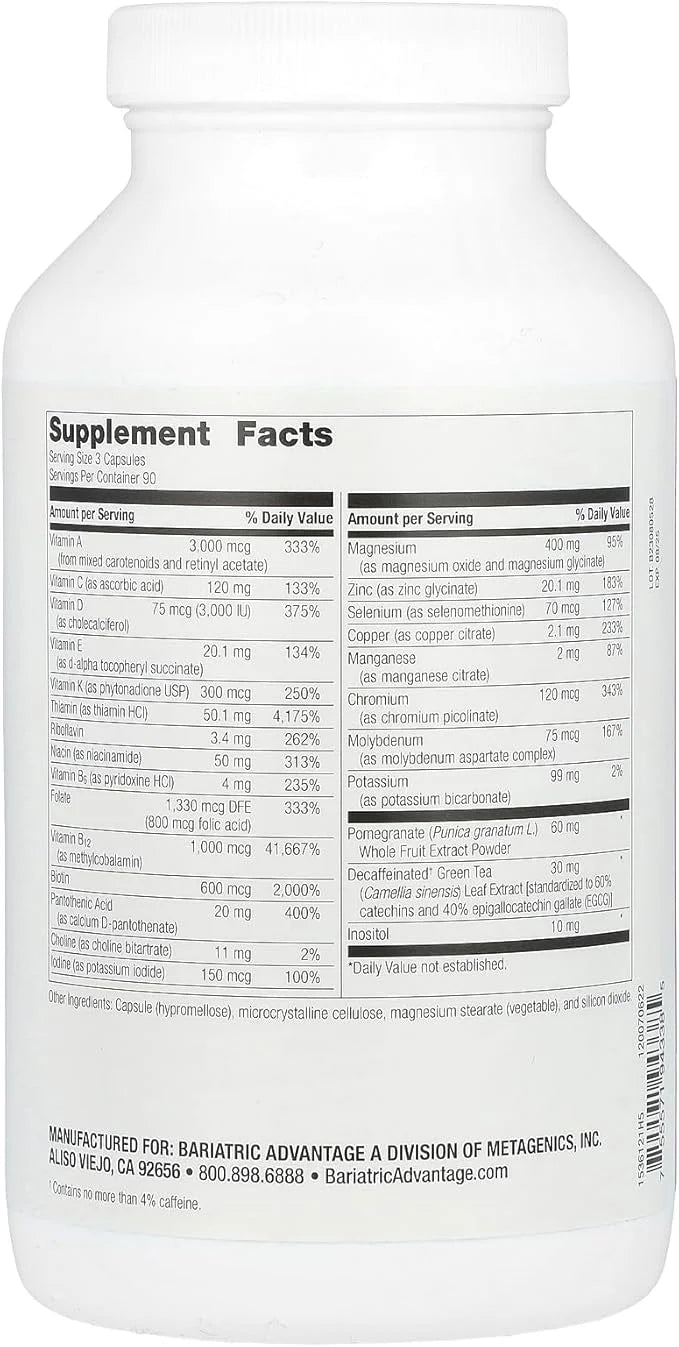 Bariatric Advantage Ultra Multi without Iron 270 Capsules