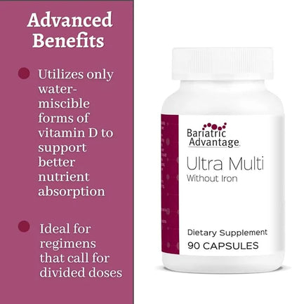 Bariatric Advantage Ultra Multi Without Iron, 22 Essential 90 Capsules, 30 Servings