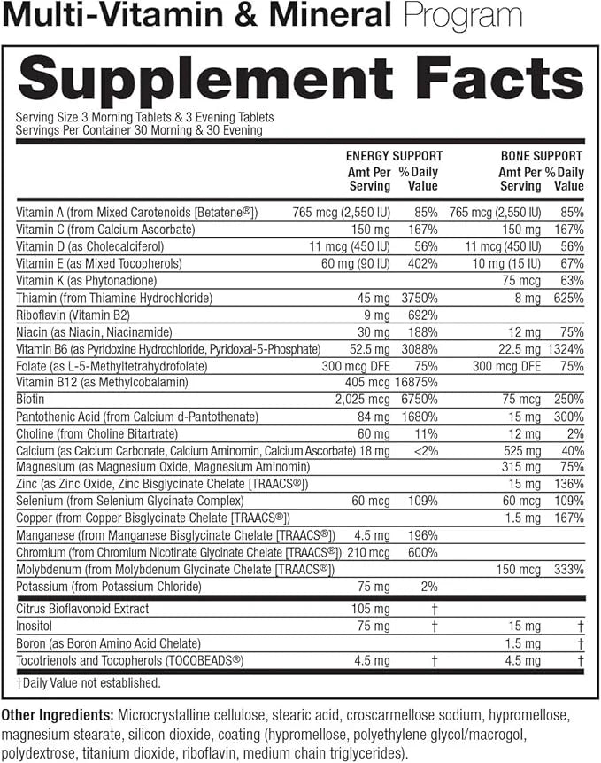 Multivitamin Day & Night Routine 30-Day Supply