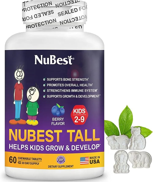 NuBest Tall Kids 2 to 9 - 60 Chewable 1 Month