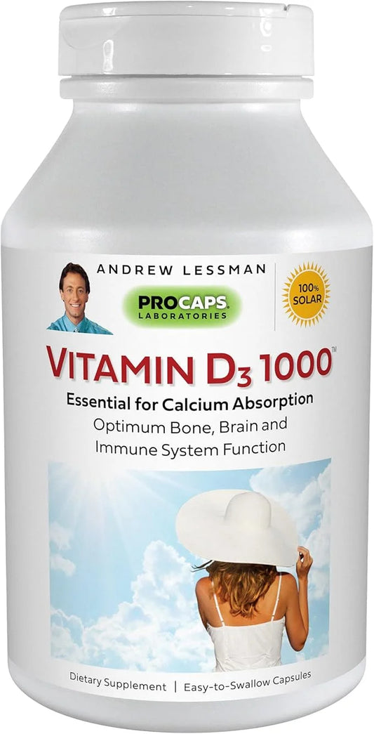 ANDREW LESSMAN Vitamin D3 1000 IU 720 Capsules