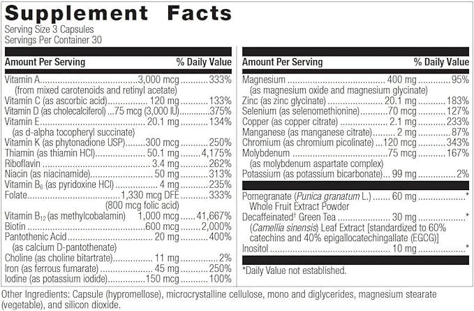 Bariatric Advantage Ultra Multivitamin with Iron 90 Capsules