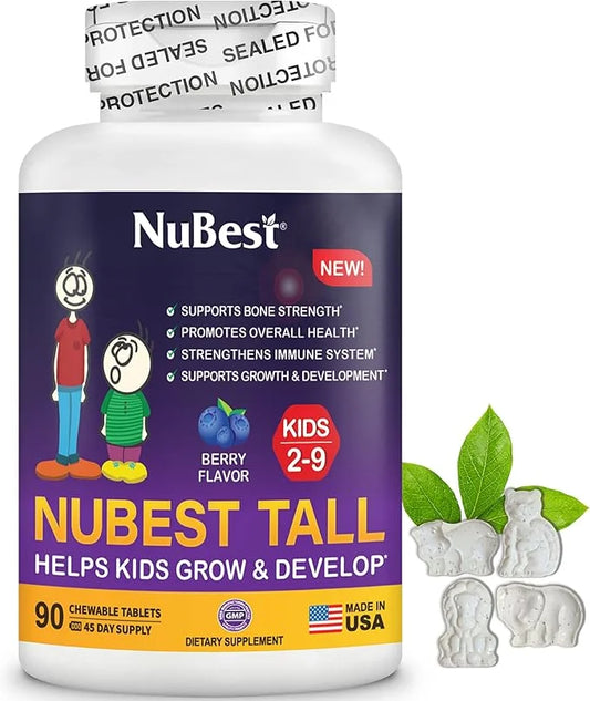 NuBest Tall Kids 2 to 9 - 90 Chewable 1.5 Month