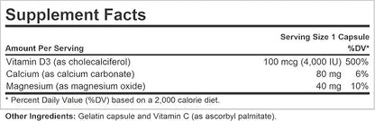 ANDREW LESSMAN Vitamin D3 4000 IU 60 Capsules