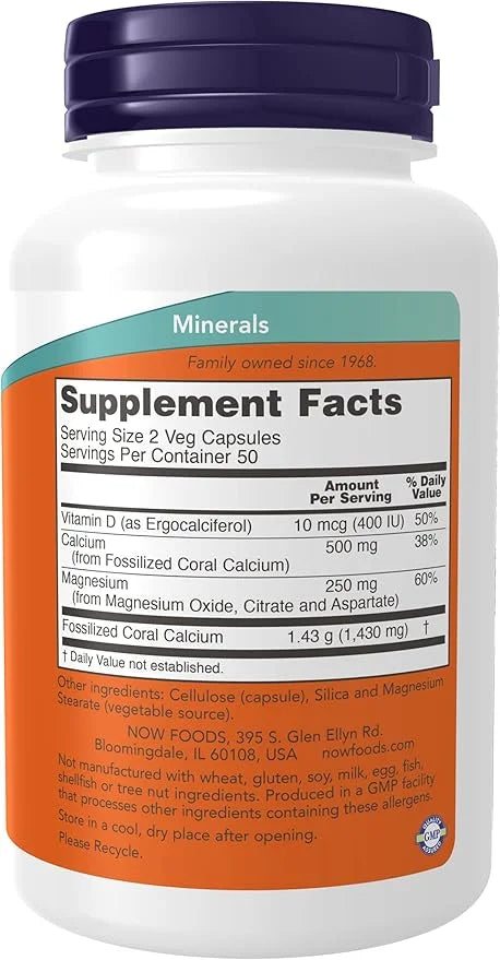 Now Foods Coral Calcium plus Magnesium, 100 veggie 2)