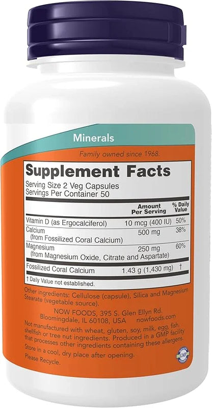 Now Foods Coral Calcium plus Magnesium, 100 veggie 2)