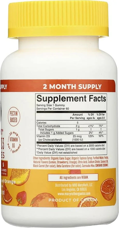 MARYRUTHS Vitamin D3 STRWBRY ORAN