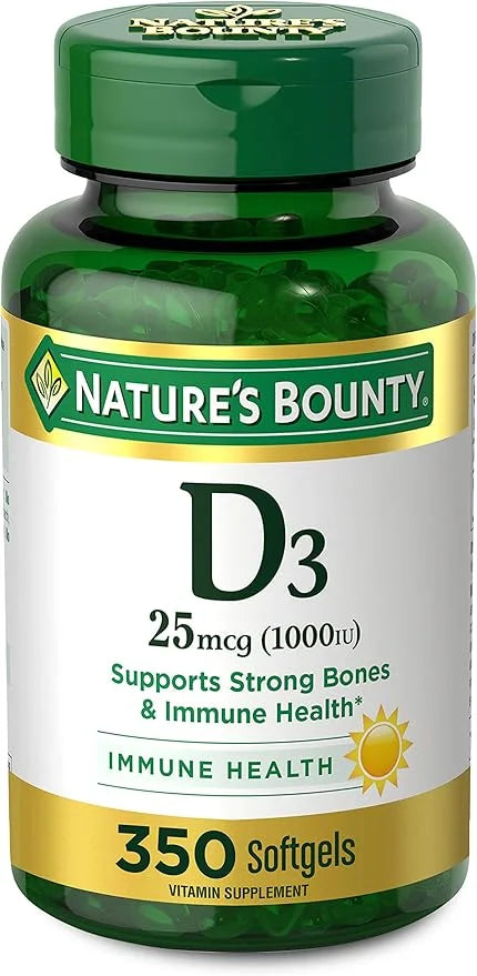 Nature's Bounty Vitamin D3 1000 IU 350 Count