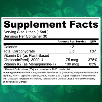 Manna Liposomal Vegan Vitamin D3 + K2