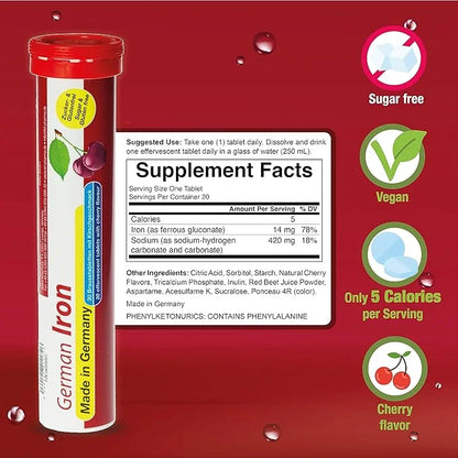 T&D German Iron 14 mg 100 Vegan