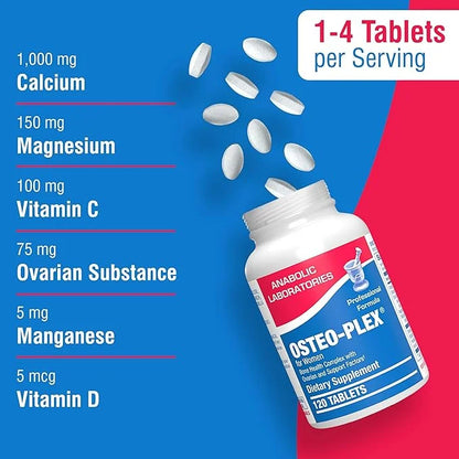 Anabolic Laboratories Osteo Plex for Women 120 Tablets D3, Vitamin D3 and