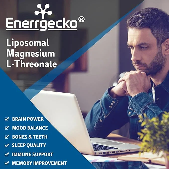 Liposomal Magnesium L-Threonate Softgels 2000mg D3 & K2 - 60 Softgels 4)