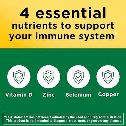 Nature Made Super Vitamin D Immune D3, Selenium, 70 Tablets, 70 Day