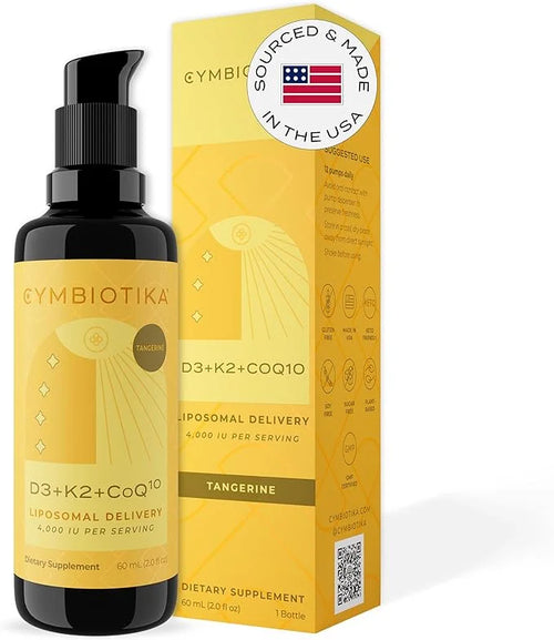 CYMBIOTIKA Vitamin D3 + K2 + CoQ10 Liquid,