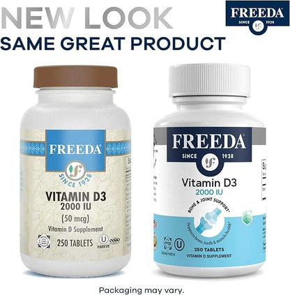 FREEDA Vitamin D3-3000 IU 100 Tiny