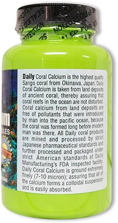 Daily Manufacturing Coral Calcium, Magnesium & D3 (Plus 73 Other 120 Vegetarian