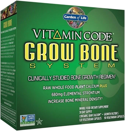 Garden of Life Calcium Supplement K2 MK7, MK7, Vitamin D3 & 30 Day