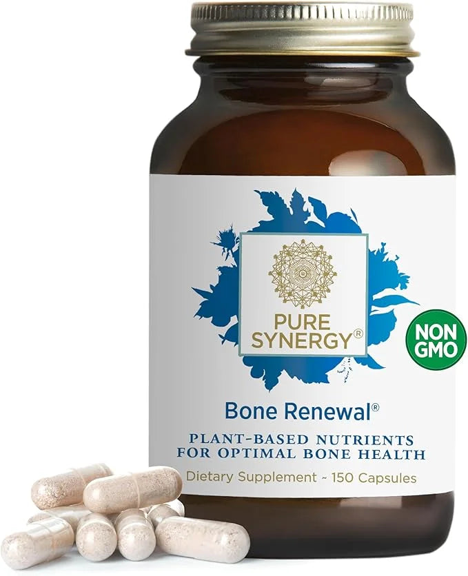 PURE SYNERGY Bone Renewal D3, K2, K2, Magnesium, (150 Capsules)