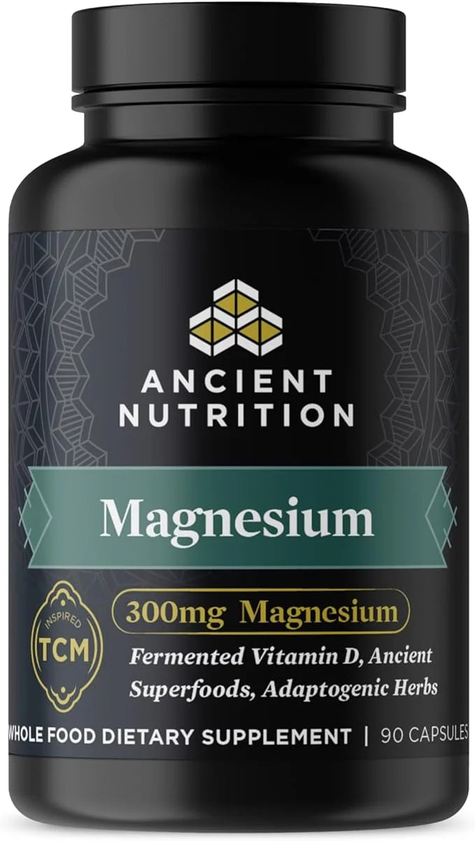Magnesium Supplement by Ancient Nutrition, Magnesium 300mg with 90 Capsules