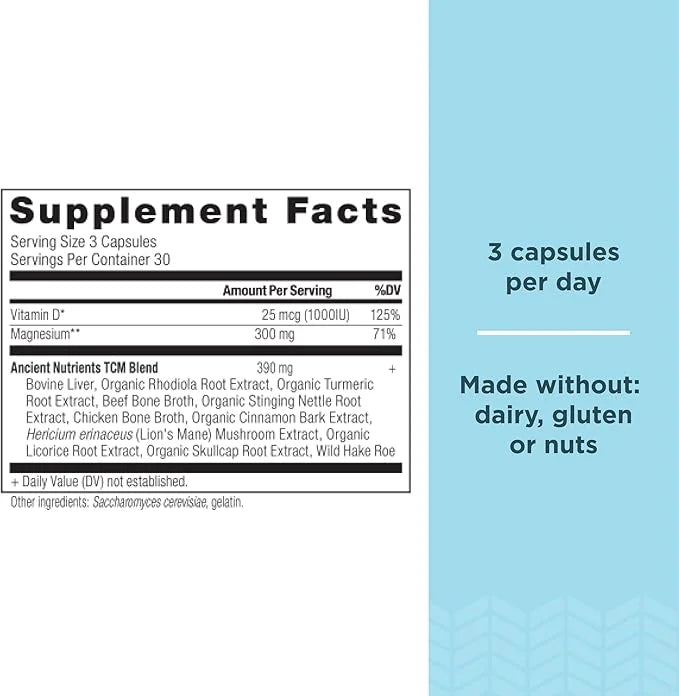 Magnesium Supplement by Ancient Nutrition, Magnesium 300mg with 90 Capsules