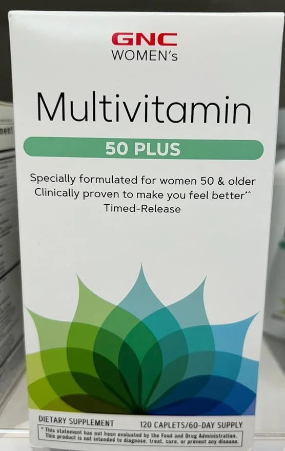 GNC Women's Multivitamin 50 Plus |Supports B12 | 120 Caplets