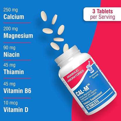 Magnesium and Calcium Supplement 90 Tablets B6 -