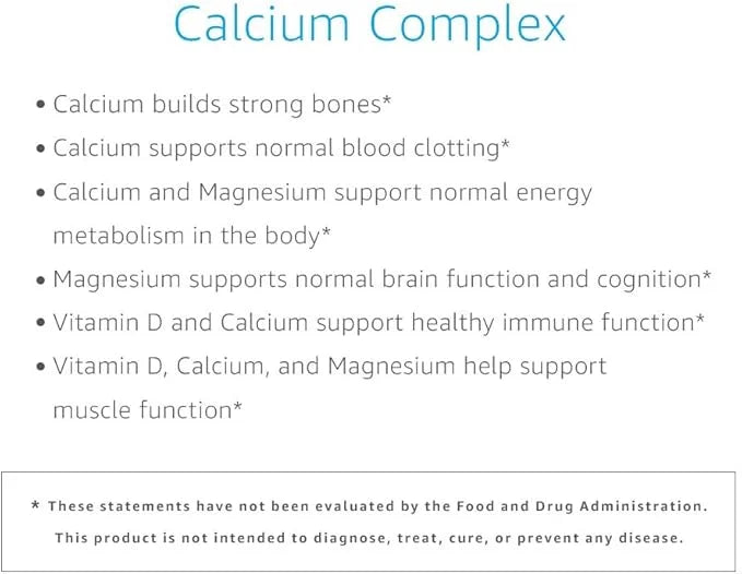 Amazon Elements Calcium Complex with Vitamin 250 mg (3 per 195 Capsules 2)