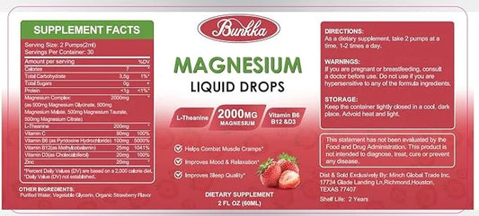 (2 Pack) Magnesium Glycinate 500mg Supplement,